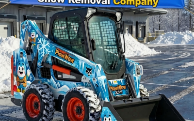 Skid Steer Snow Plowing: A Powerful Solution for Large Properties