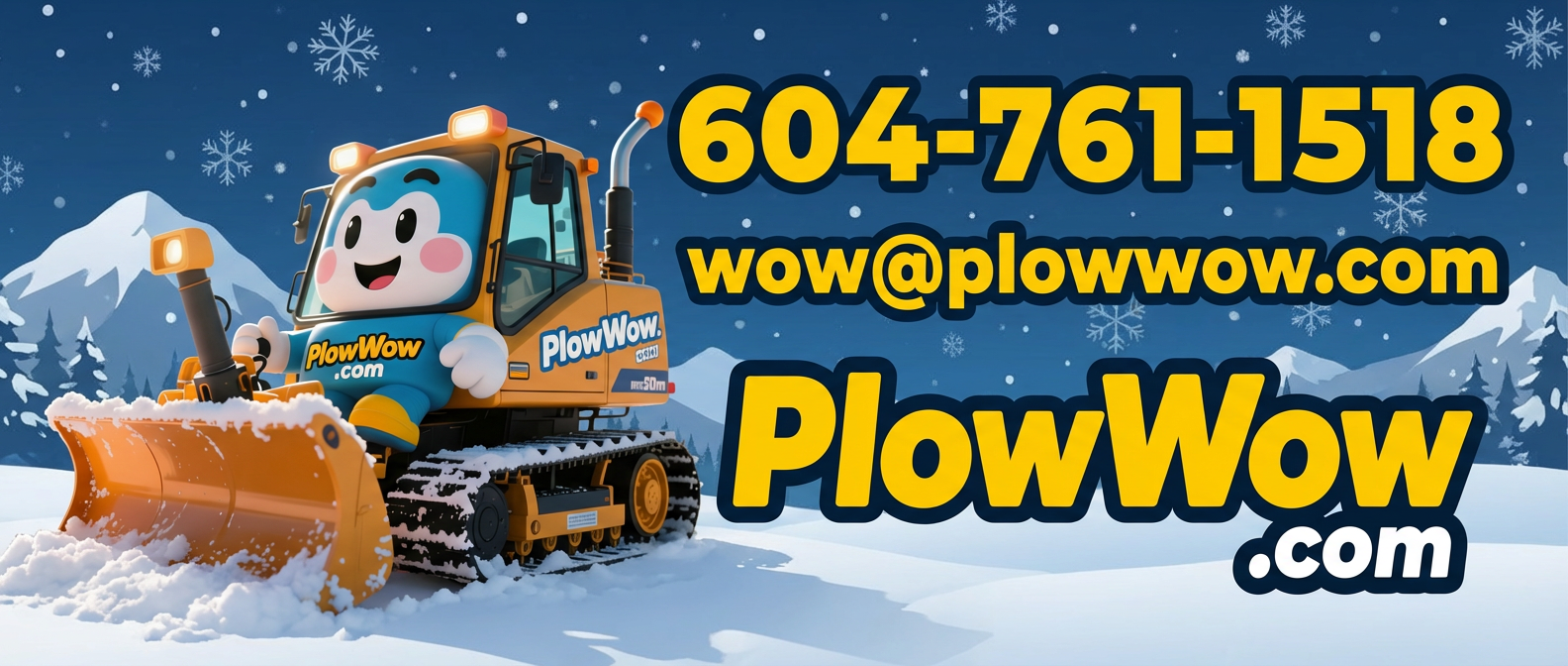 PlowWow snow removal service banner
